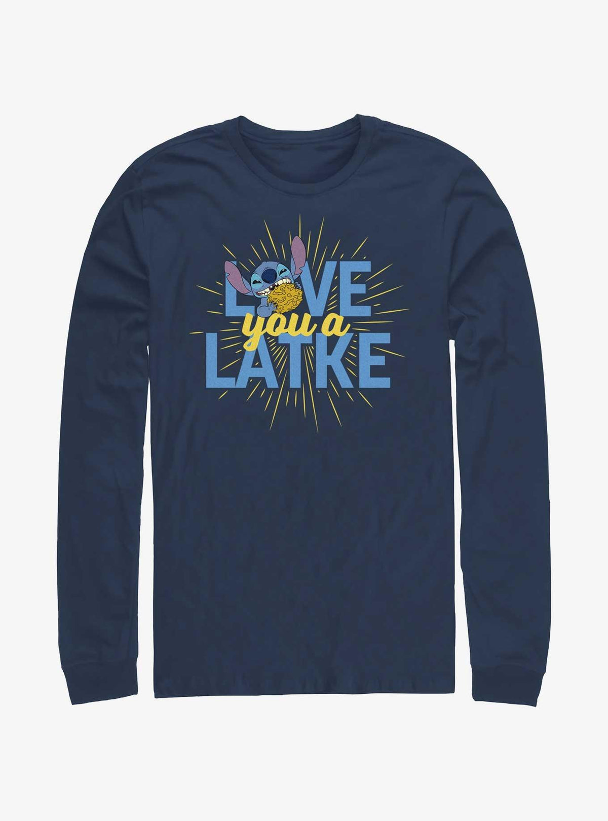 island alien duo Hanukkah Love You A Latke Long-Sleeve T-Shirt
