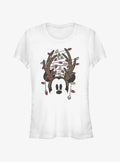 Mickey Mouse Christmas Light Antlers Girls T-Shirt