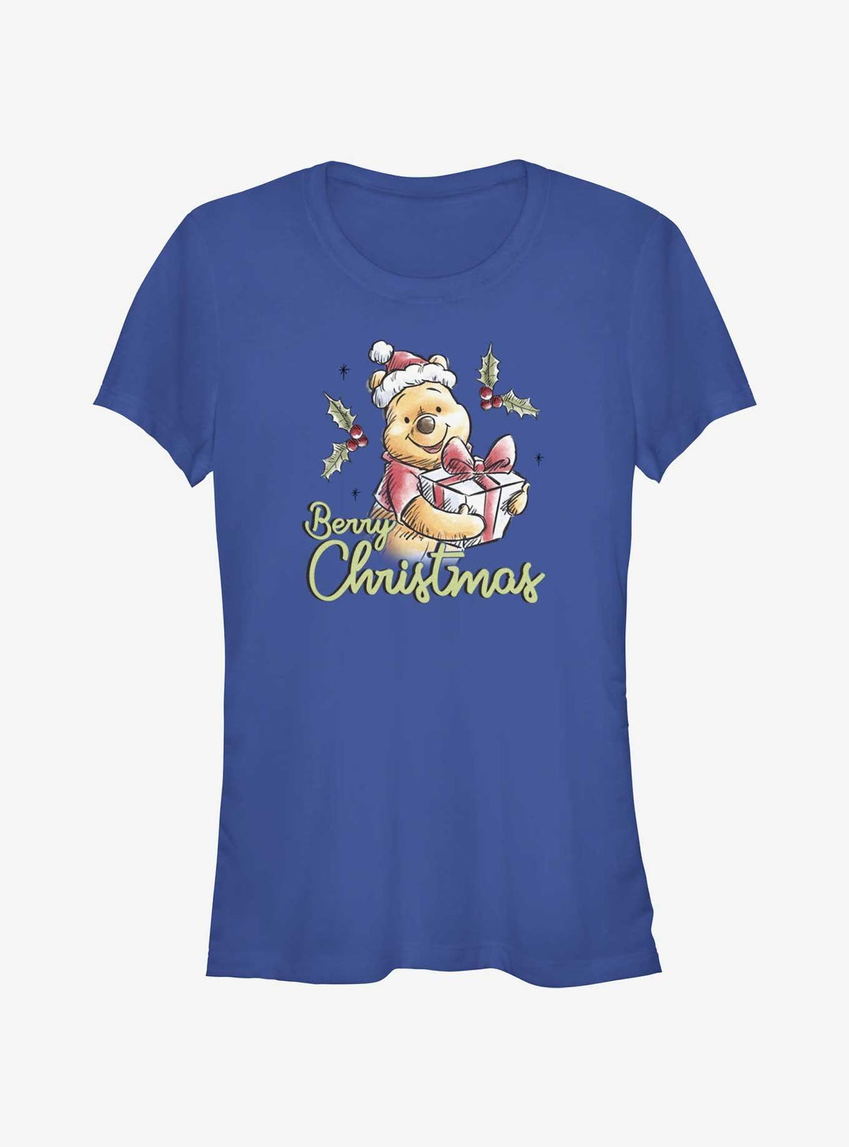 Winnie The Pooh Berry Christmas Girls T-Shirt