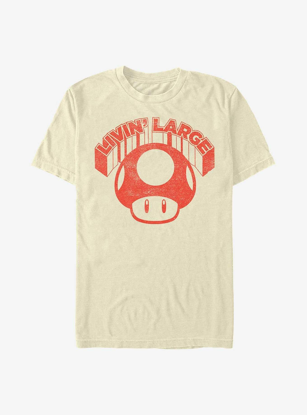 Nintendo retro platform gamer Living Large Mushroom T-Shirt