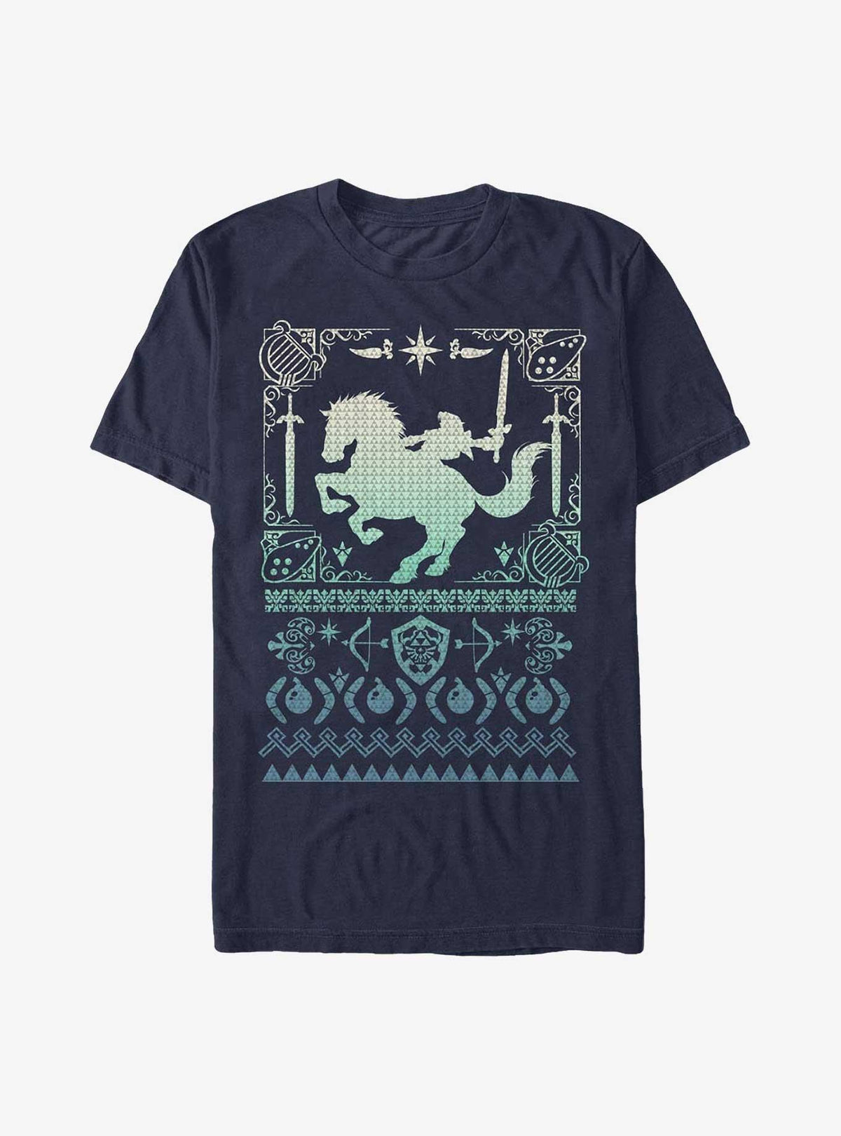 Nintendo Horseback Link Ugly Christmas T-Shirt 2