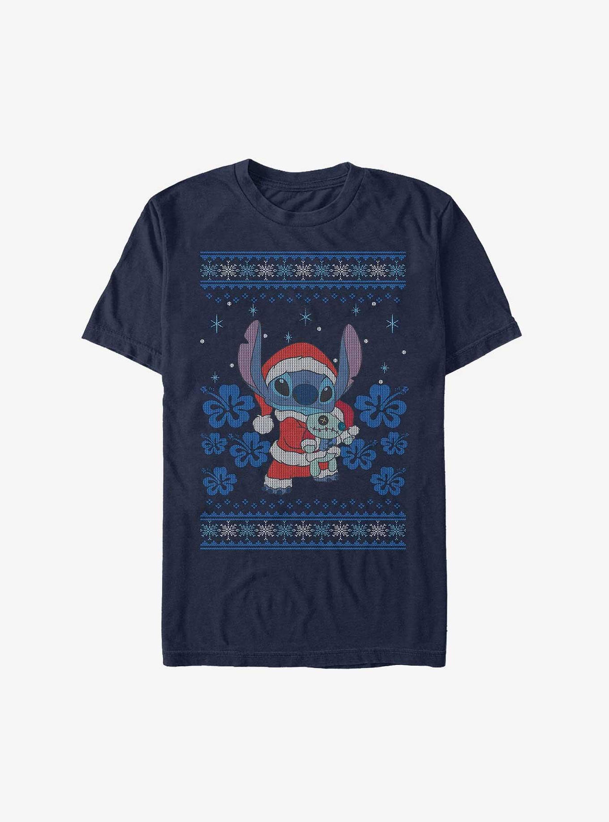 island alien duo Santa cute blue alien and Scrump Ugly Christmas Extra Soft T-Shirt 2