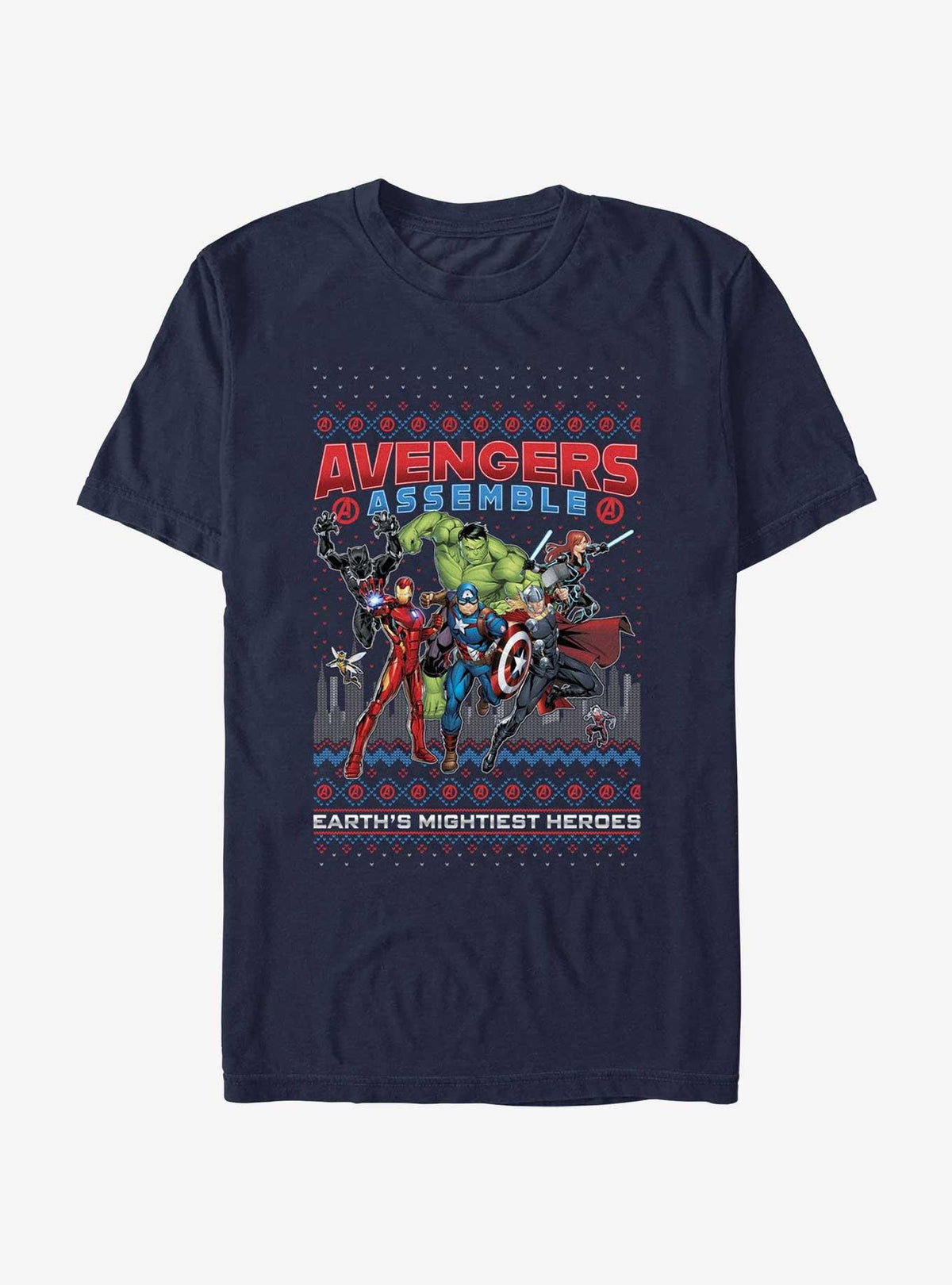 Avengers Assemble Ugly Christmas T-Shirt