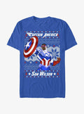 Captain America Sam Wilson Ugly Christmas T-Shirt 4