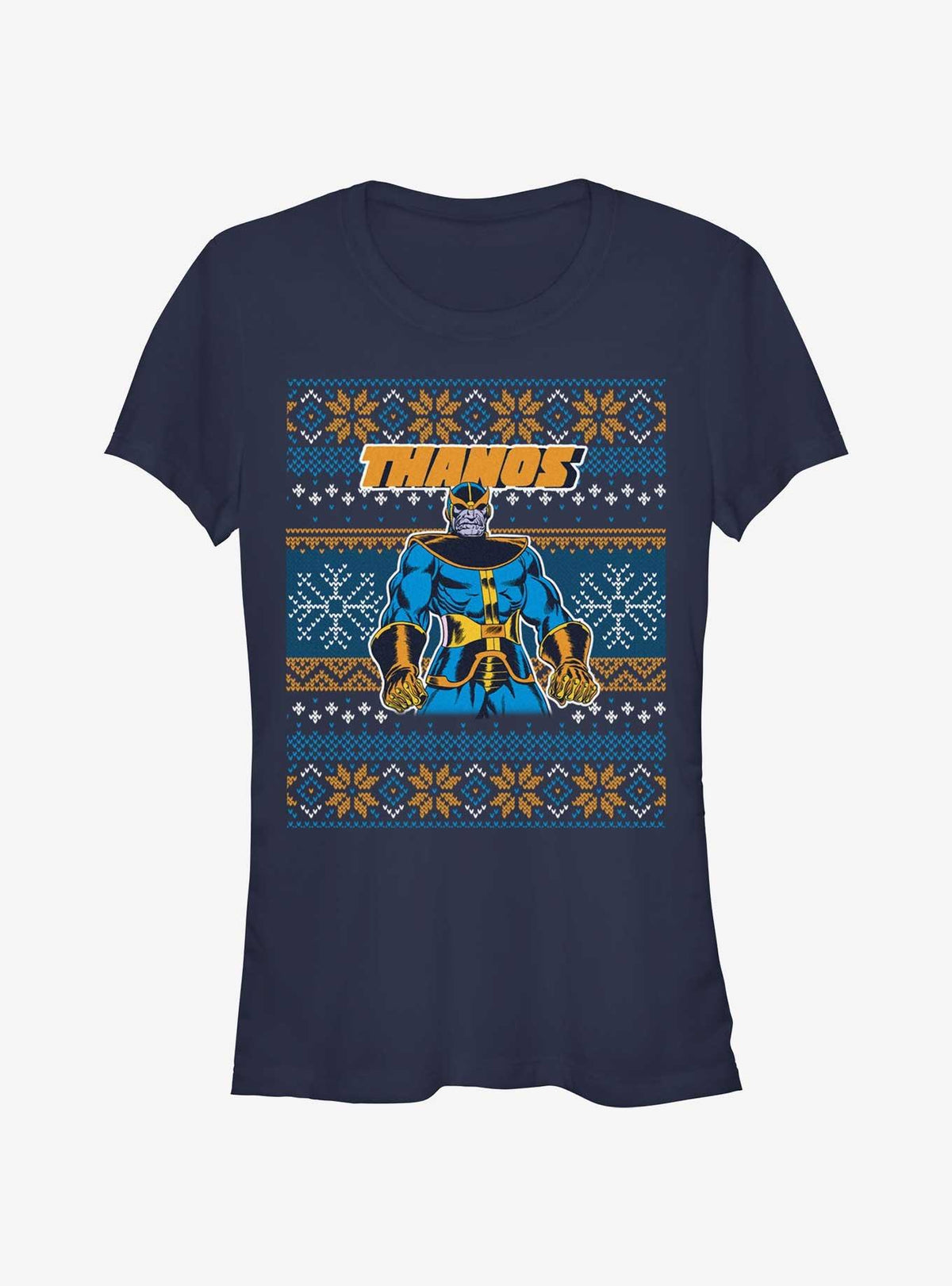 Thanos Ugly Christmas Girls T-Shirt