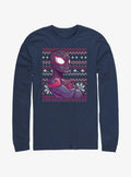 web hero Miles Morales Ugly Christmas Long-Sleeve T-Shirt