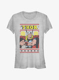 Thor Asgardian Ugly Christmas Girls T-Shirt