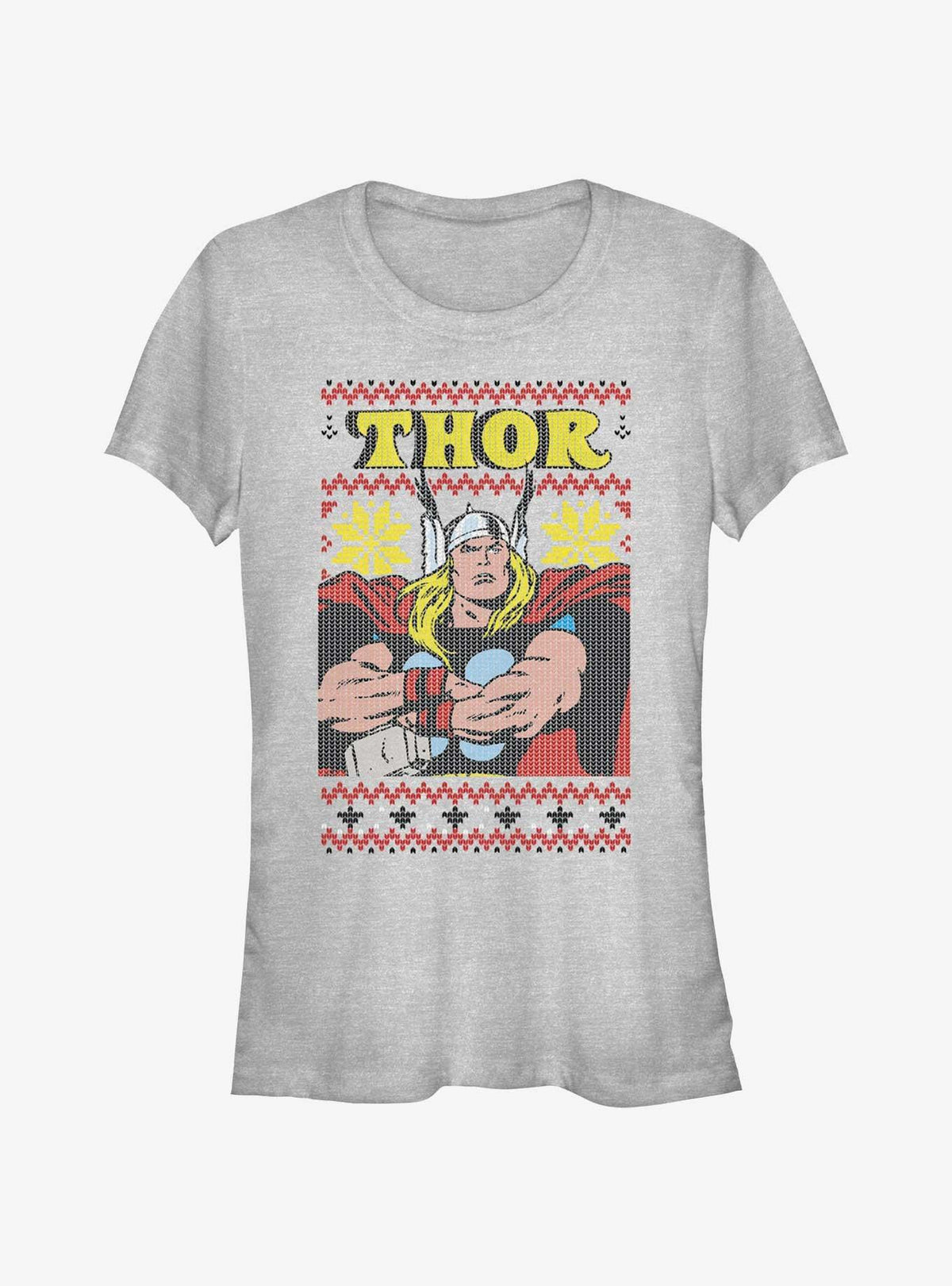 Thor Asgardian Ugly Christmas Girls T-Shirt