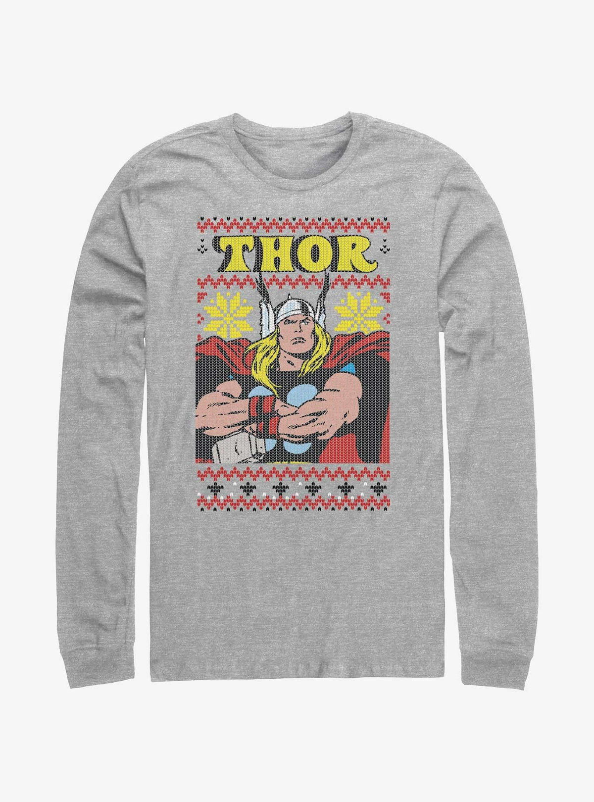 Thor Asgardian Ugly Christmas Long-Sleeve T-Shirt