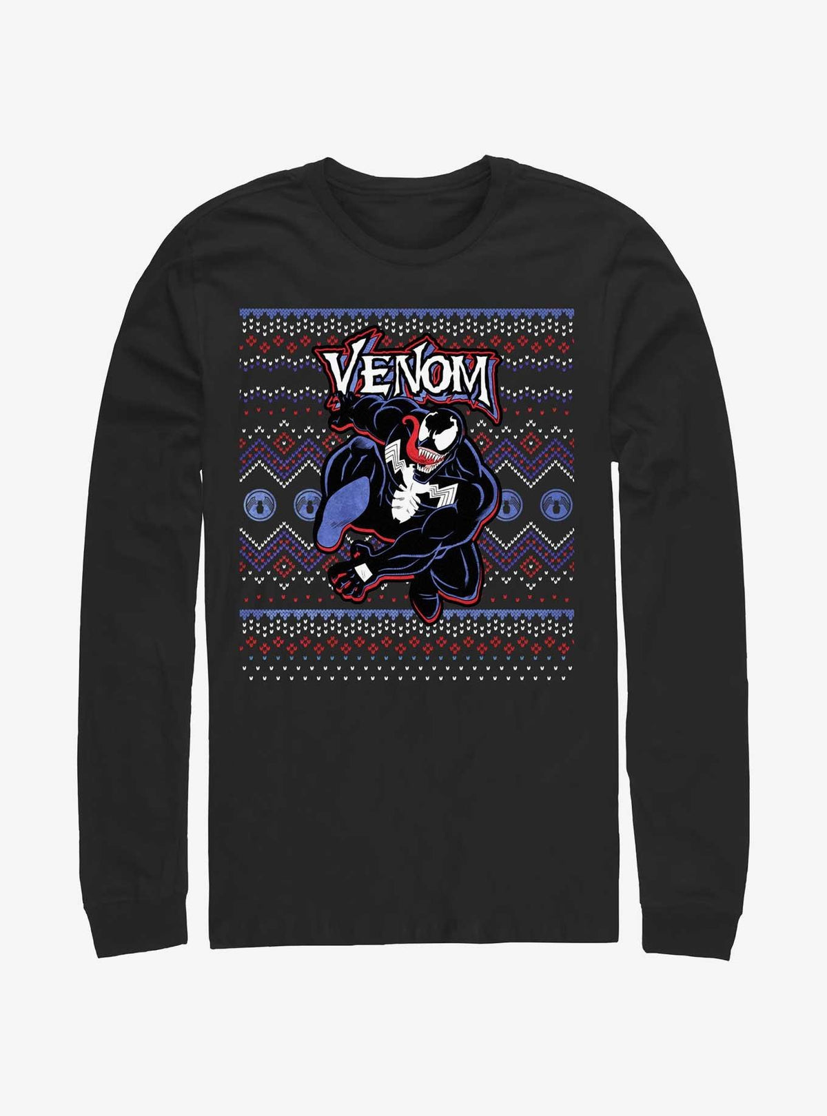 Venom Venomous Ugly Christmas Long-Sleeve T-Shirt