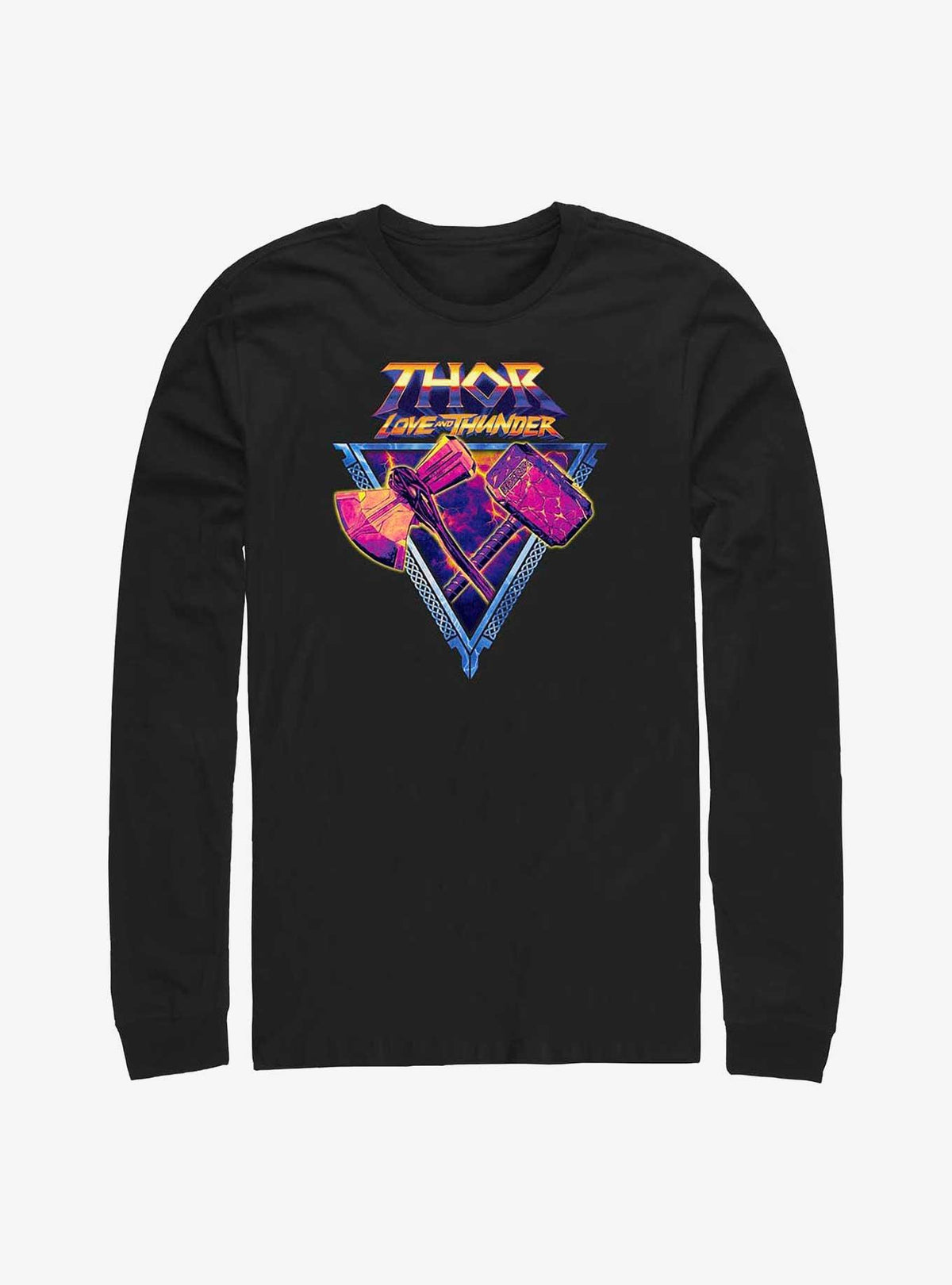Thor Love and Thunder Mjolnir and Stormbreaker Long-Sleeve T-Shirt