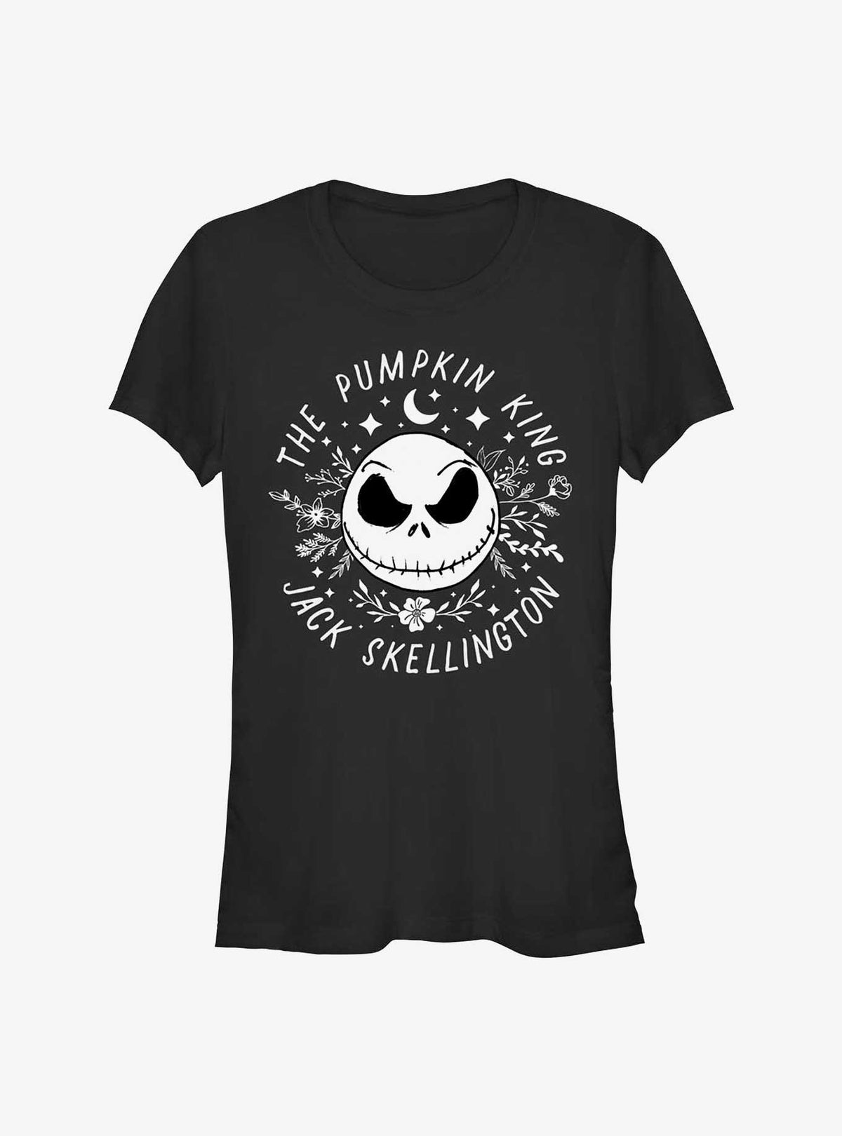spooky holiday Jack Skellington Pumpkin King Face Girls T-Shirt