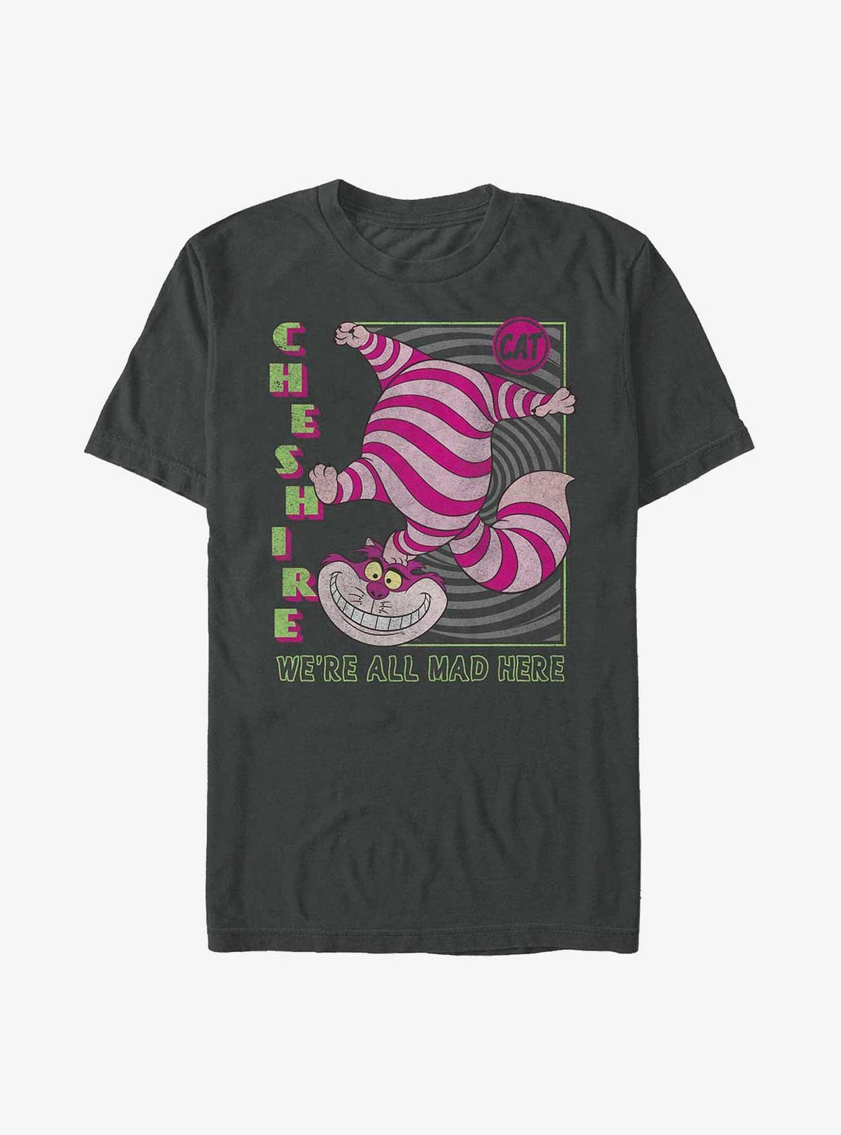 Alice In Wonderland Cheshire Cat We're All Mad Here T-Shirt