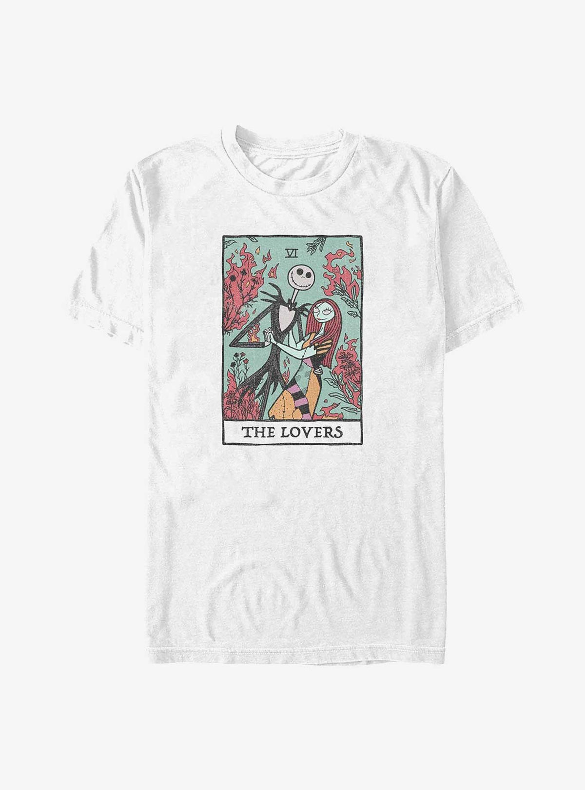spooky holiday Jack Sally The Lovers Tarot Card T-Shirt