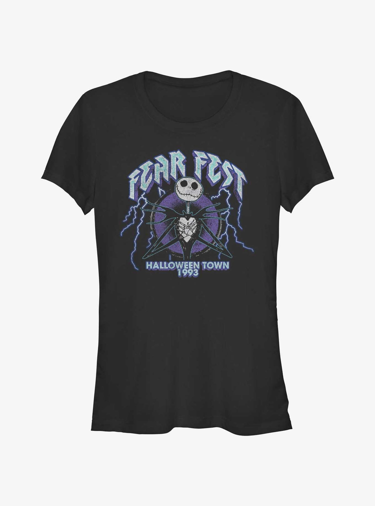 spooky holiday Jack Fear Fest 1993 Girls T-Shirt