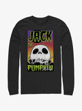 spooky holiday Jack The Pumpkin King Skull Poster Long-Sleeve T-Shirt