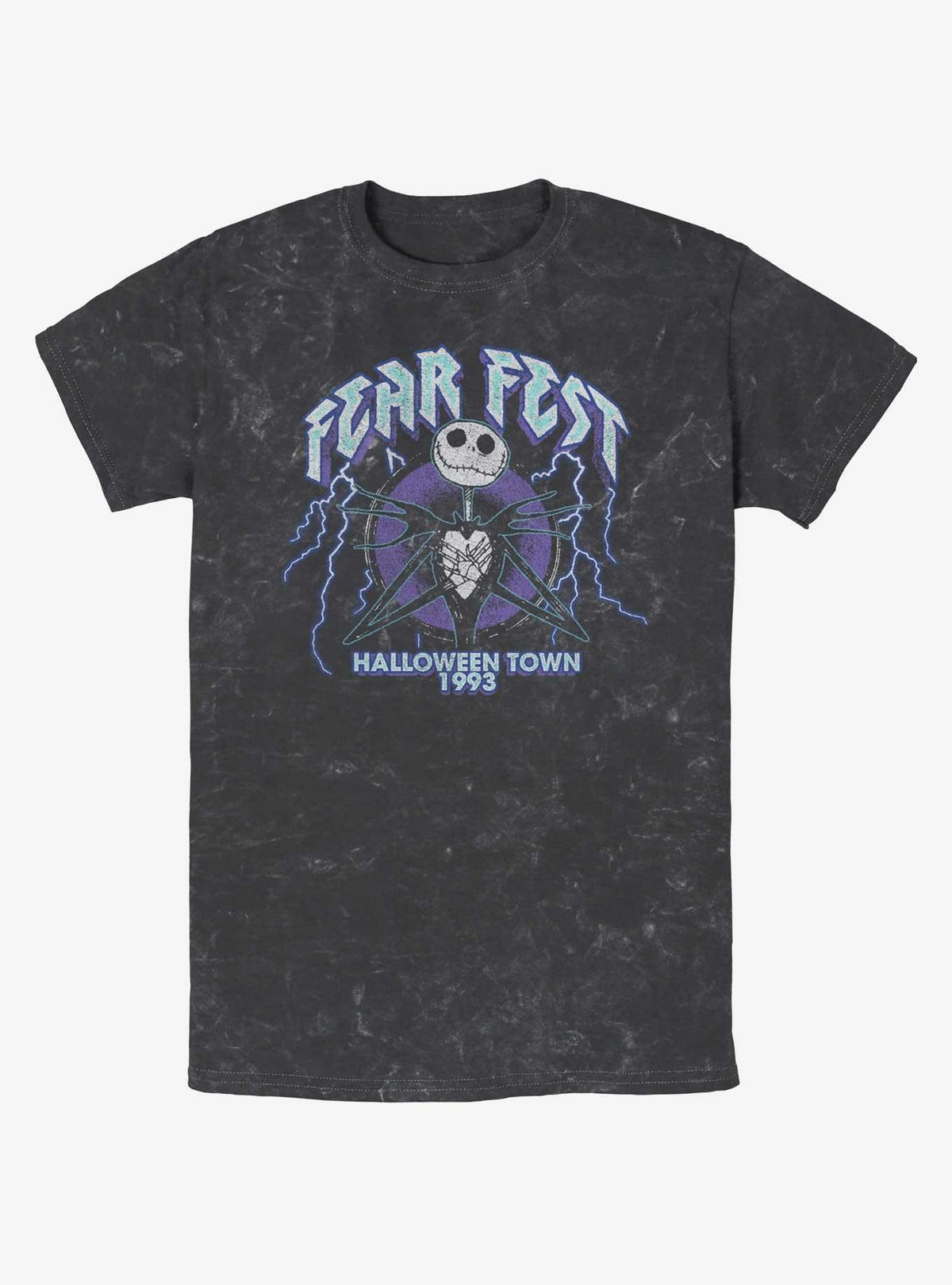 spooky holiday Jack Fear Fest 1993 Mineral Wash T-Shirt