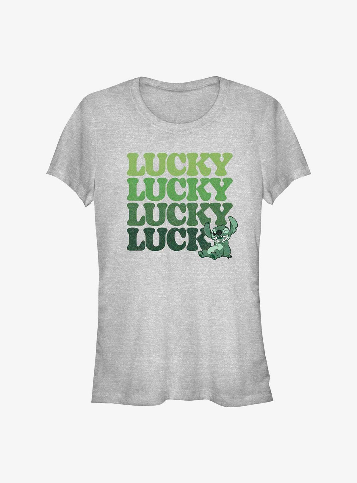 island alien duo Lucky cute blue alien Stack Girls T-Shirt