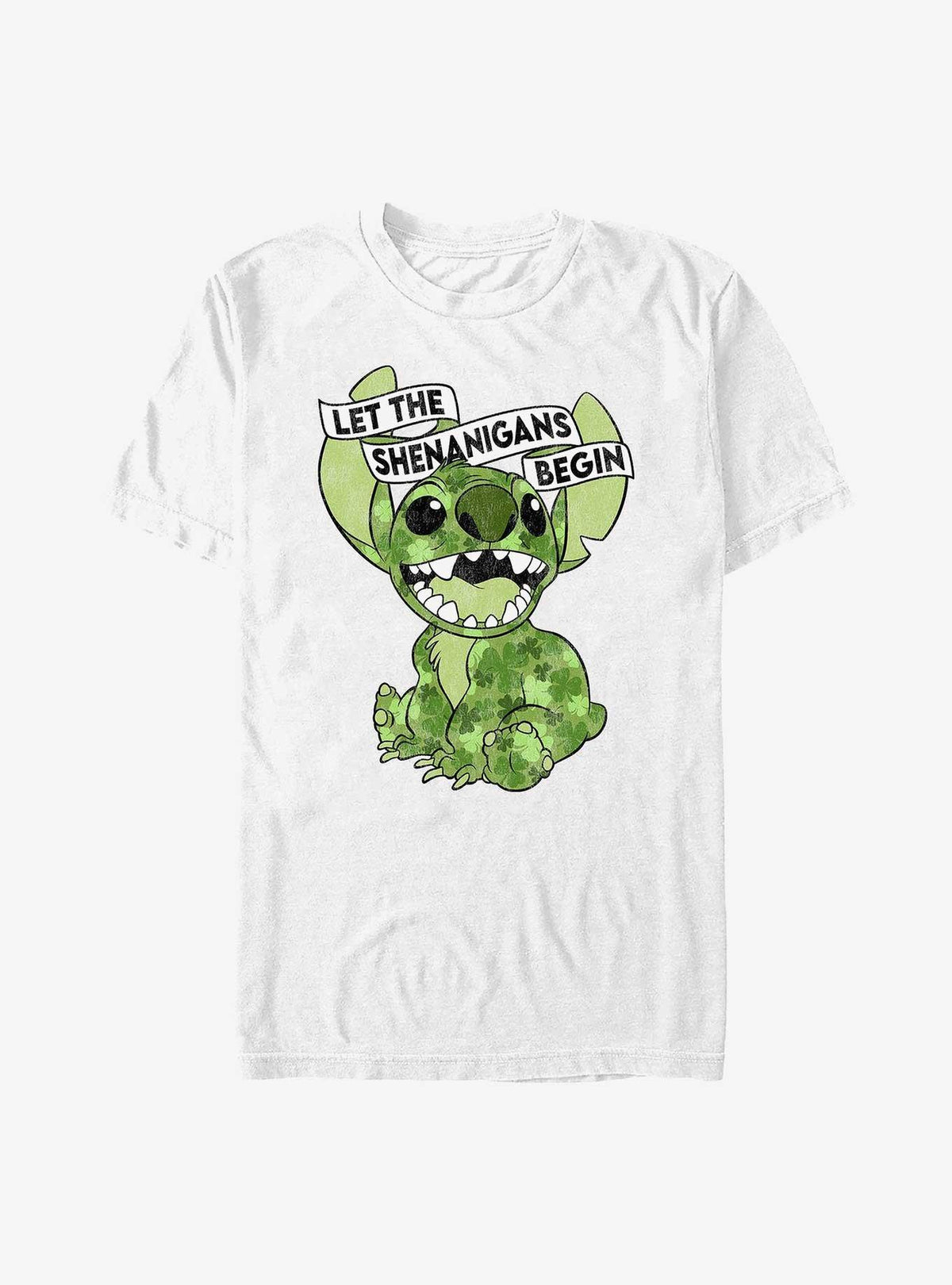 island alien duo Clover cute blue alien Let The Shenanigans Begin T-Shirt