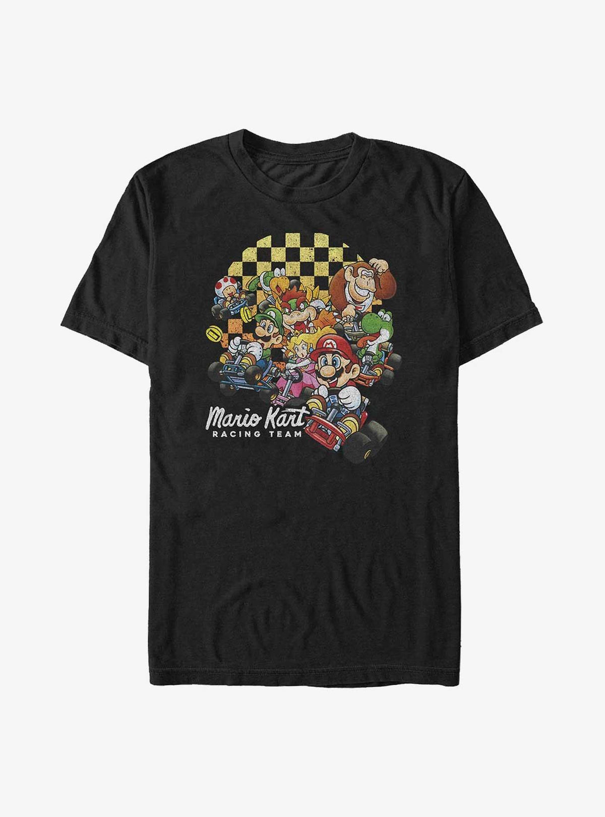 Nintendo retro platform gamer Let's Go Karting Extra Soft T-Shirt