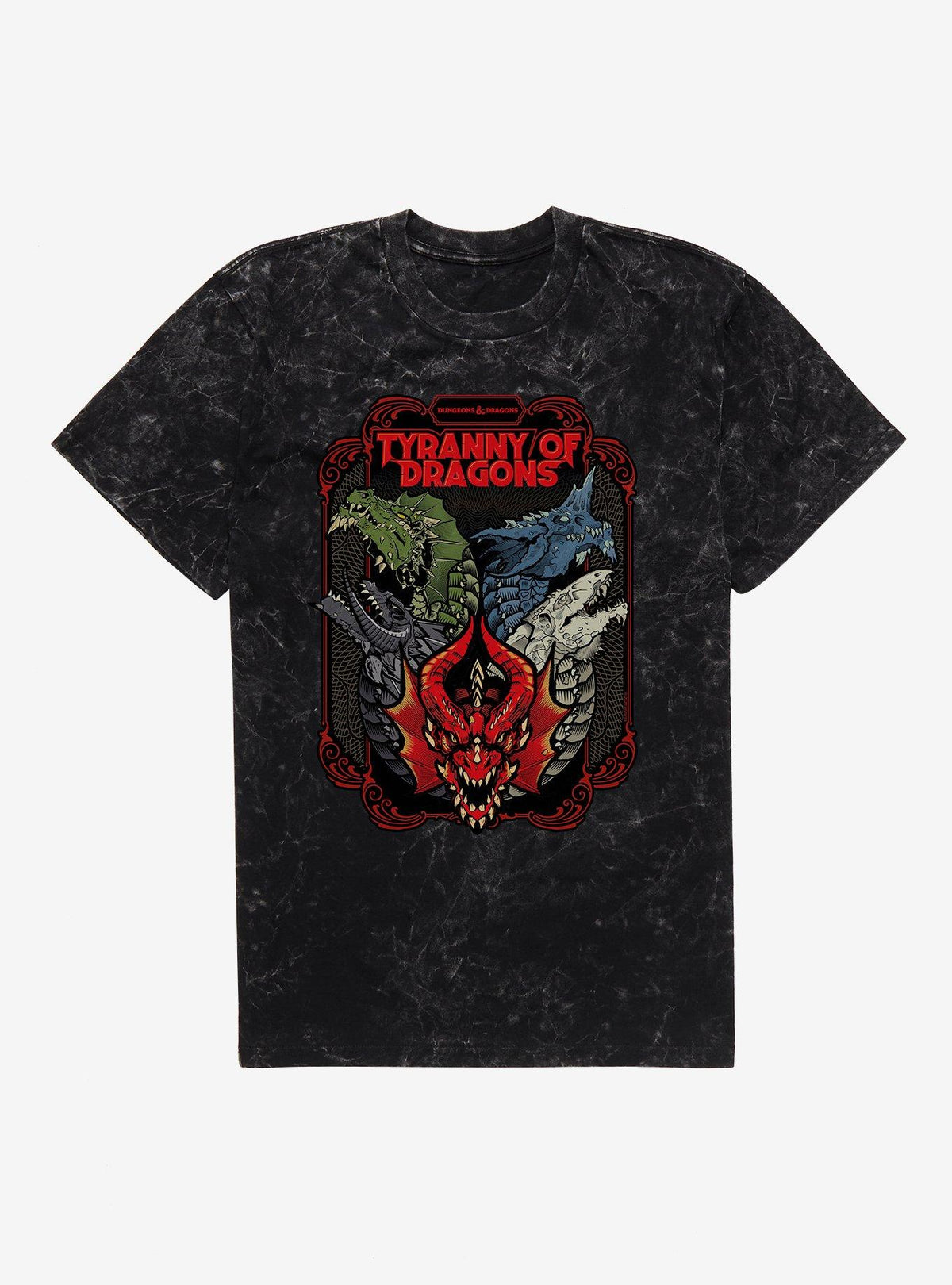 Dungeons Dragons Tyranny Of Dragons Mineral Wash T-Shirt