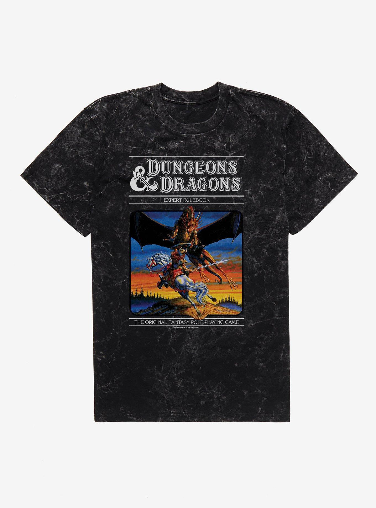 Dungeons Dragons Vintage Expert Rulebook Mineral Wash T-Shirt