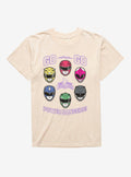 Mighty Morphin color hero team Go color hero team Helmets Mineral Wash T-Shirt