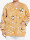 Pompompurin Honeycomb Girls Cardigan Plus Size