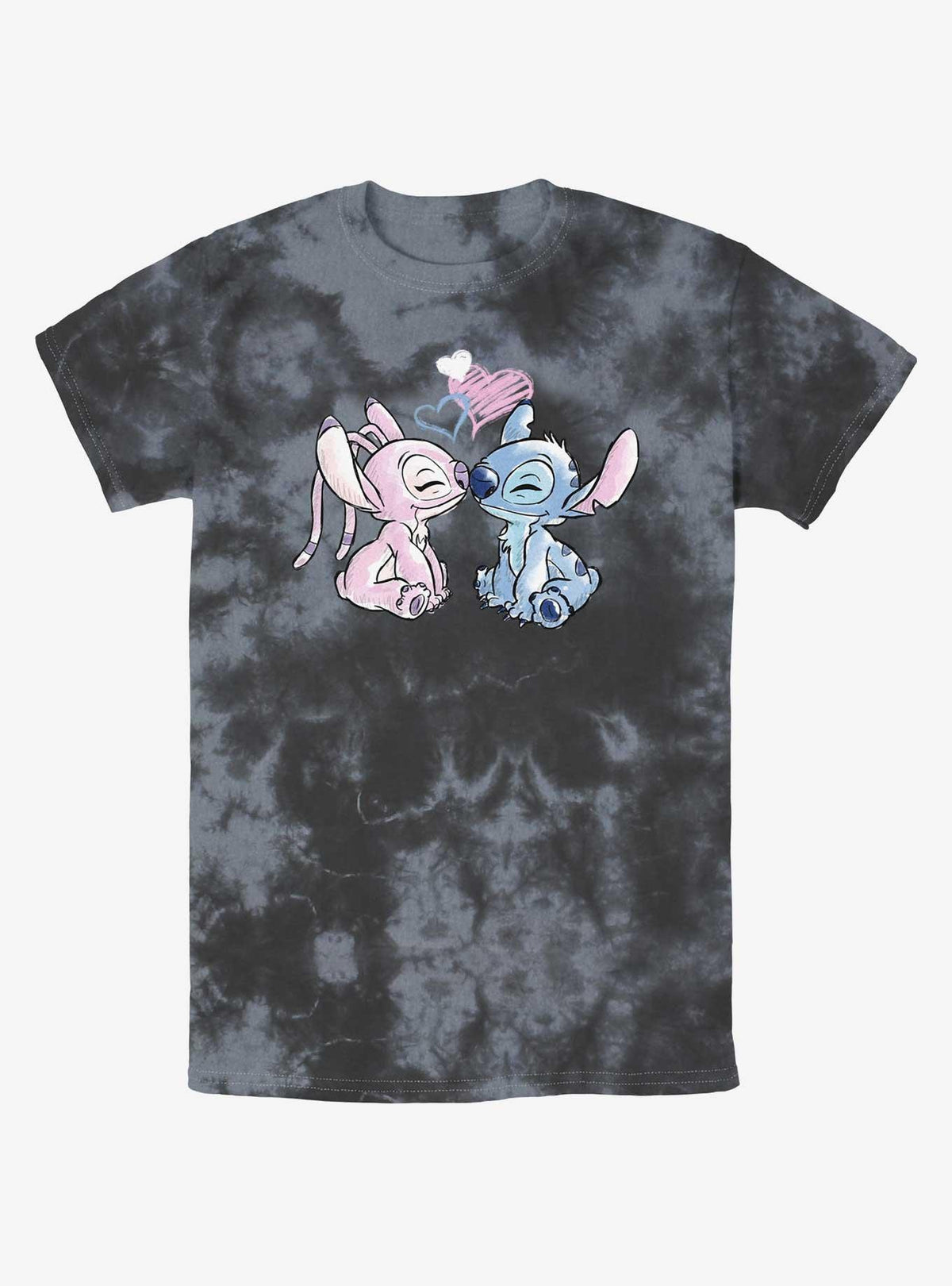 island alien duo Angel Loves cute blue alien Tie-Dye T-Shirt