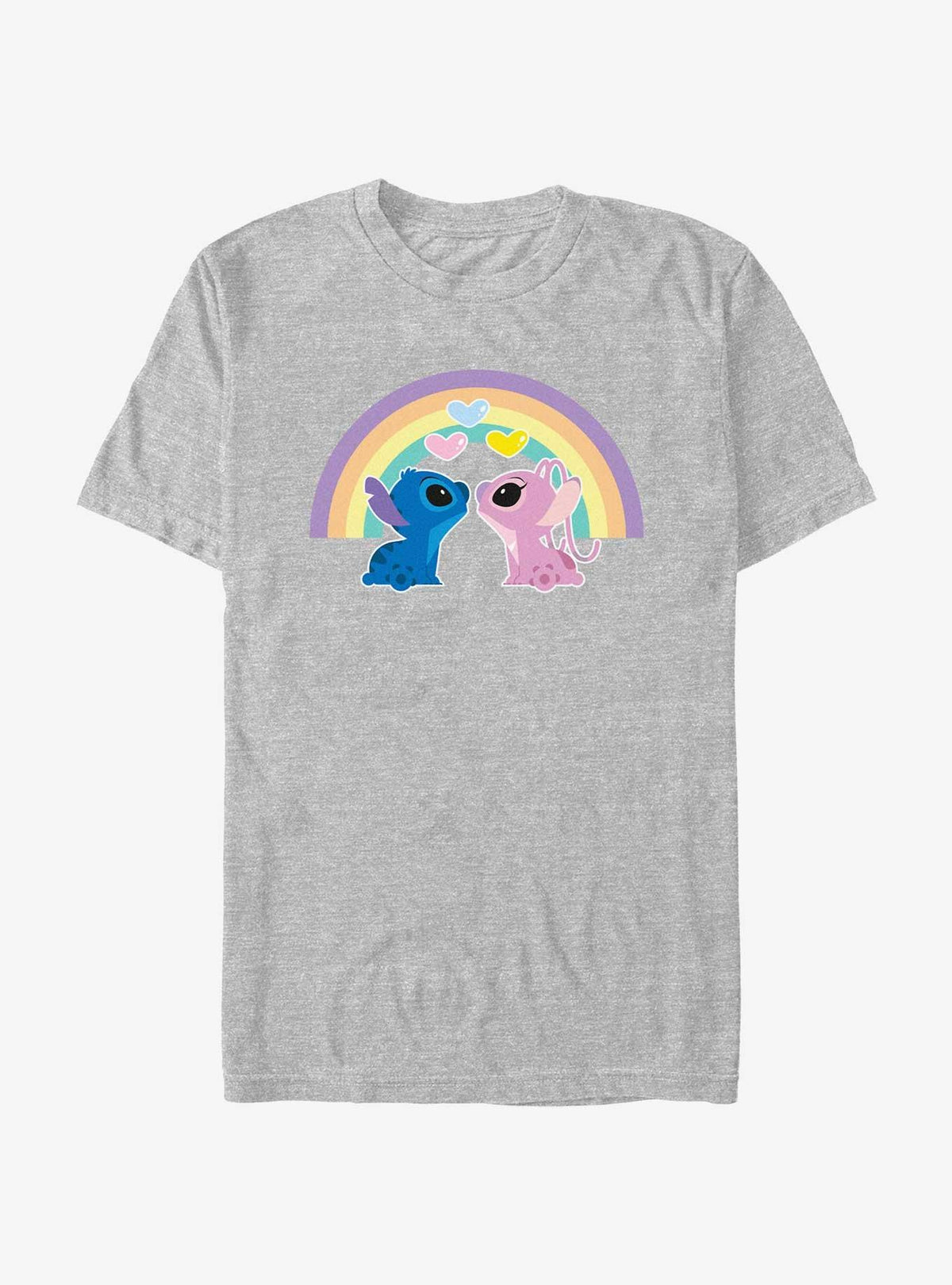island alien duo Angel cute blue alien Love Under The Rainbow T-Shirt