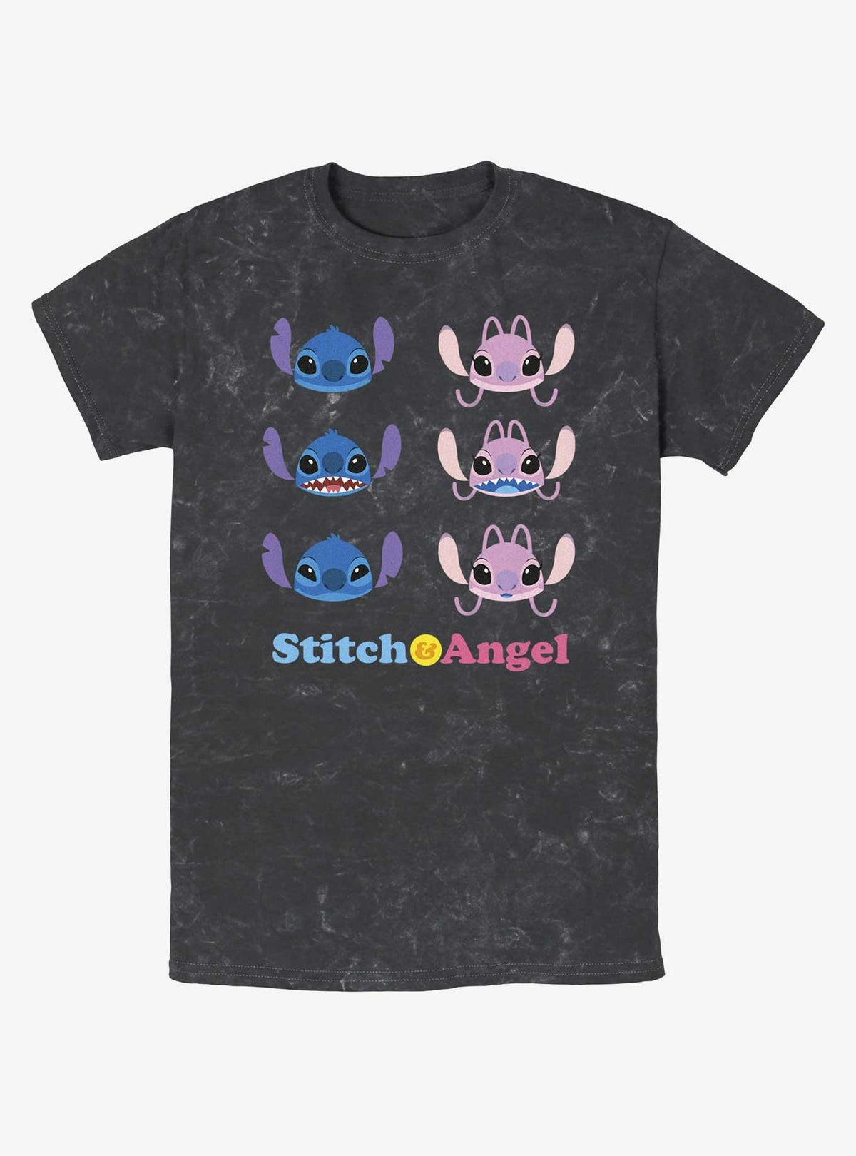 island alien duo Angel cute blue alien Faces Mineral Wash T-Shirt