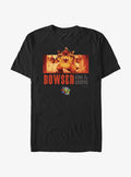 The retro platform gamer Bros Movie Flaming King Bowser Poster T-Shirt