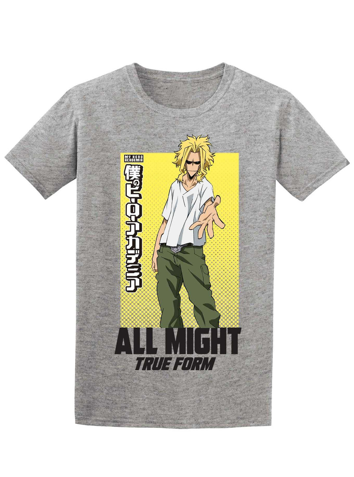 hero anime All Might True Form T-Shirt