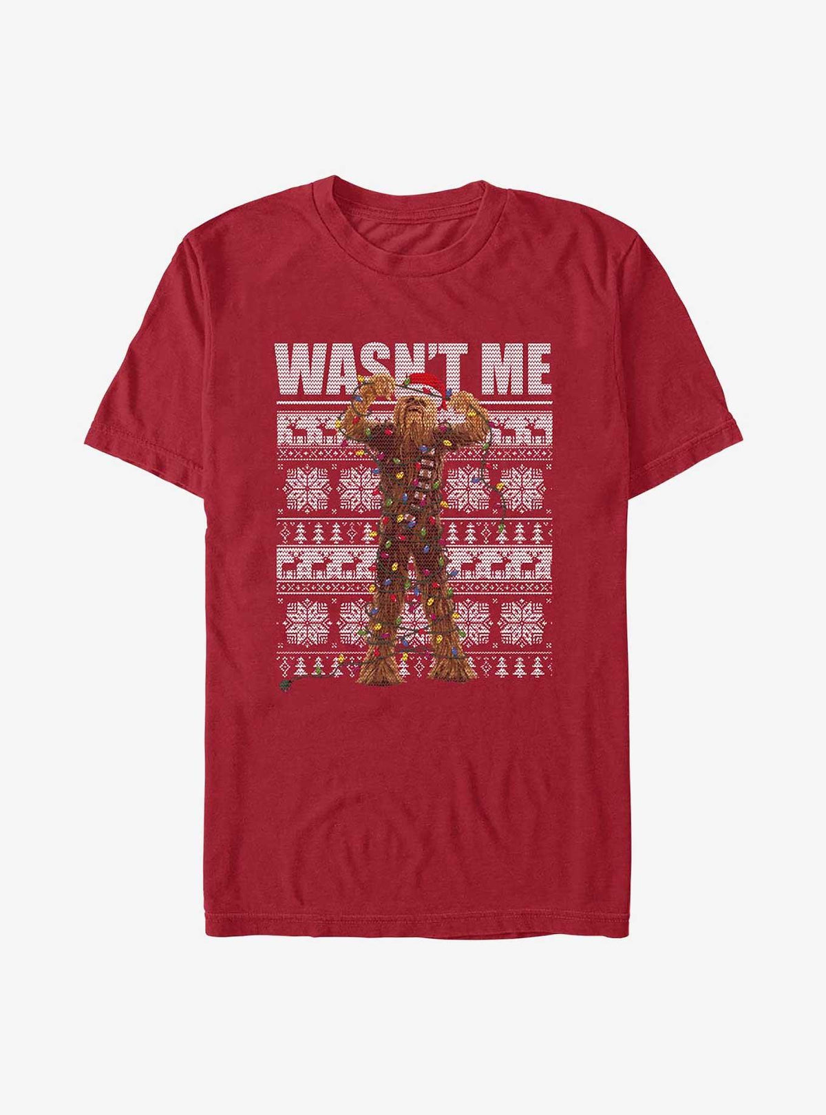 space adventure Chewie Tangled Lights Ugly Christmas T-Shirt 2