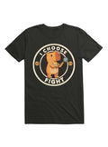 I Choose Fight Funny Capybara T Shirt T Shirt Streetwear Style Daily Wear