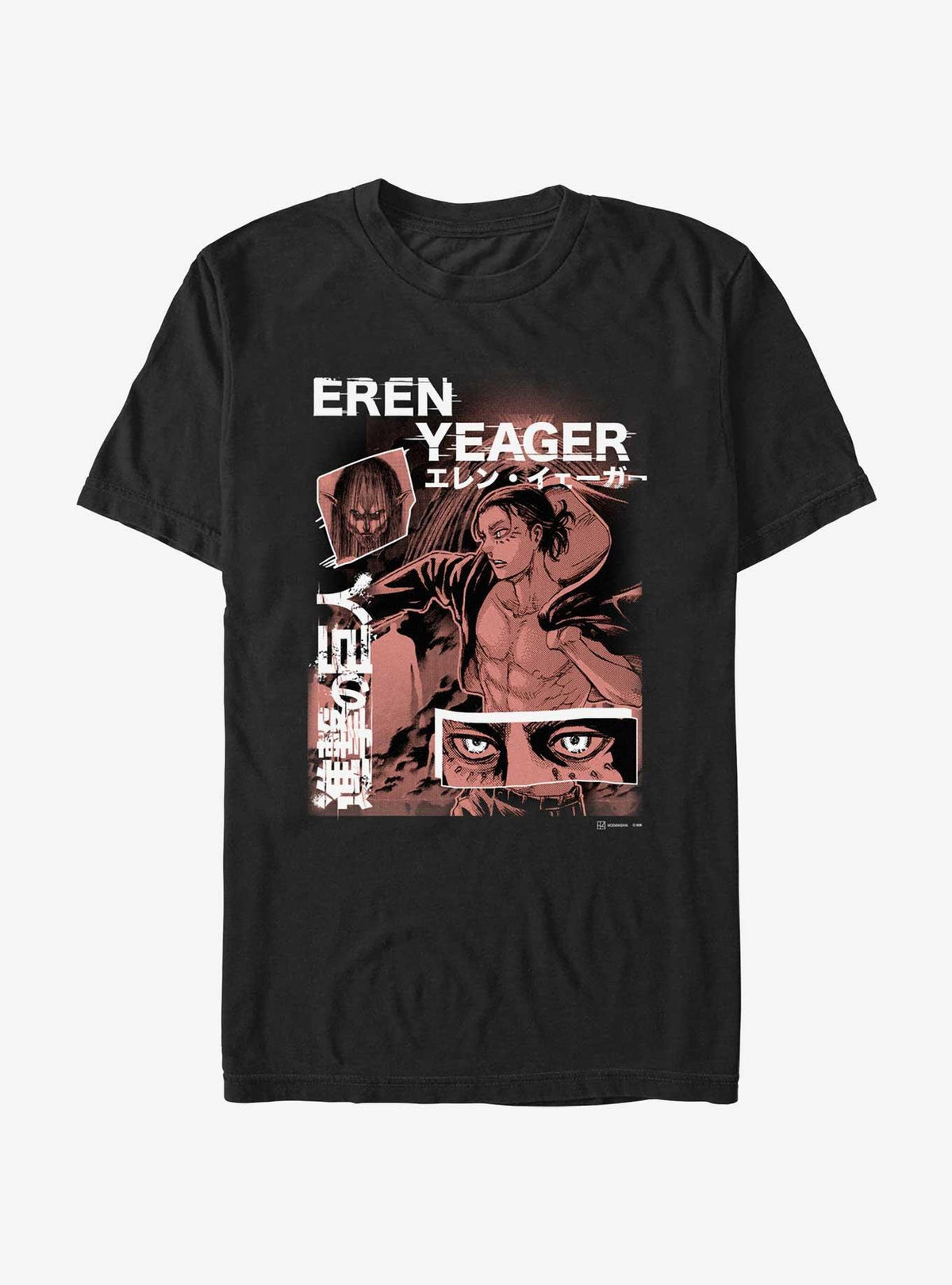 dark fantasy anime Eren Yeager Collage T-Shirt