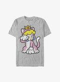 Nintendo retro platform gamer Cat Peach T-Shirt