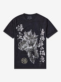 anime fighter Goku Foil Mineral Wash T-Shirt
