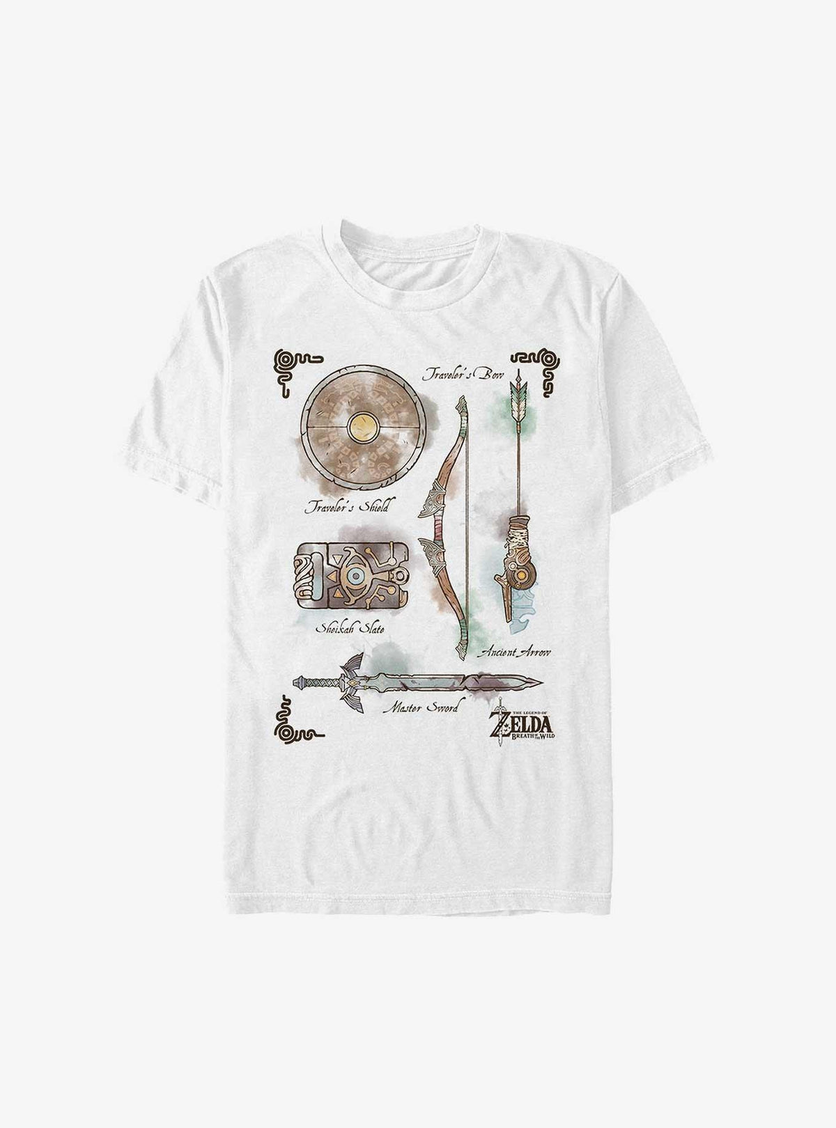 fantasy adventure Breath of the Wild Inventory Extra Soft T-Shirt