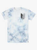 dark fantasy anime Corner Scout Regiment Tie-Dye T-Shirt