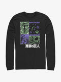 dark fantasy anime Titans Manga Panels Long-Sleeve T-Shirt