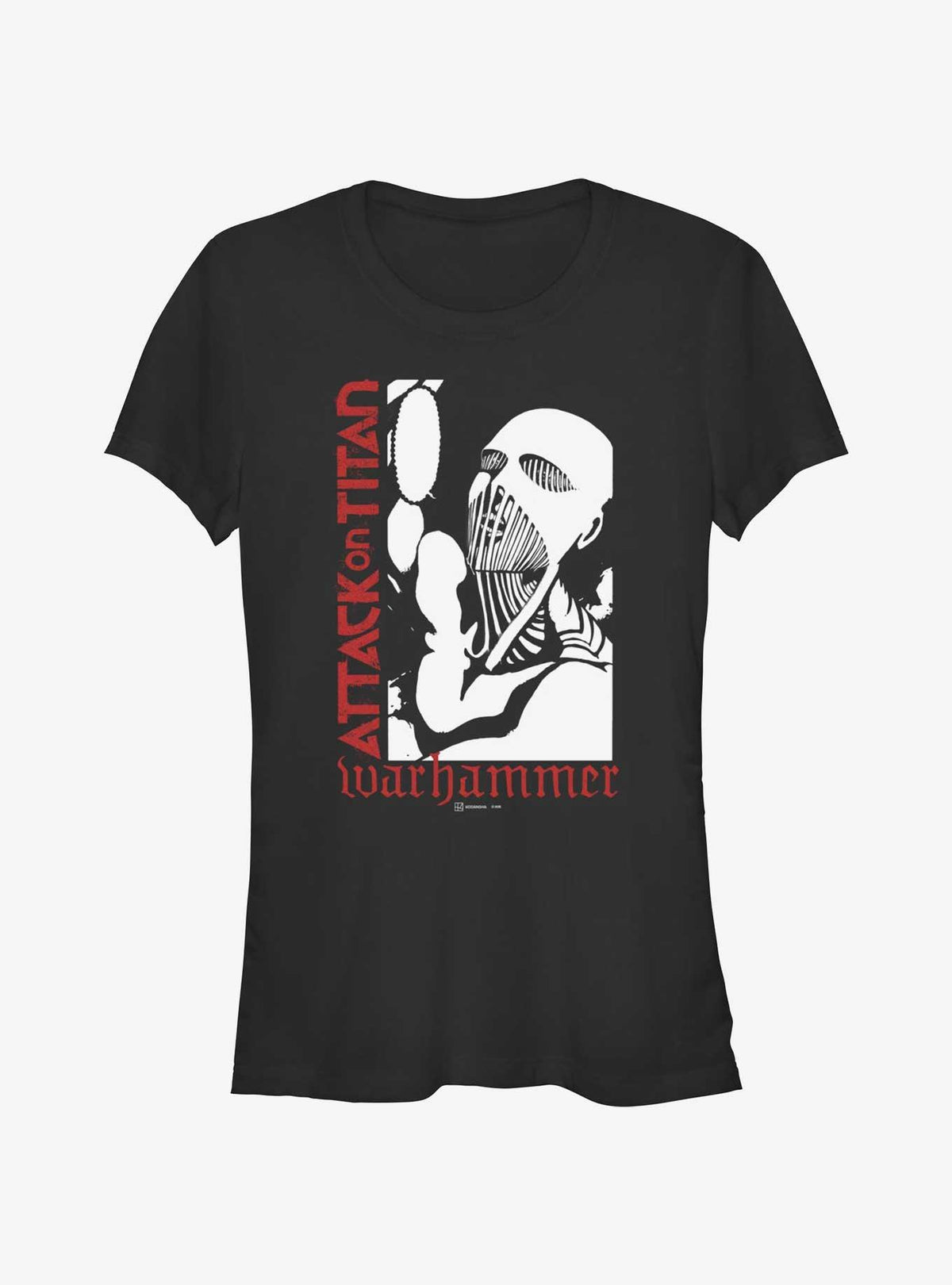 dark fantasy anime War Hammer Titan Girls T-Shirt