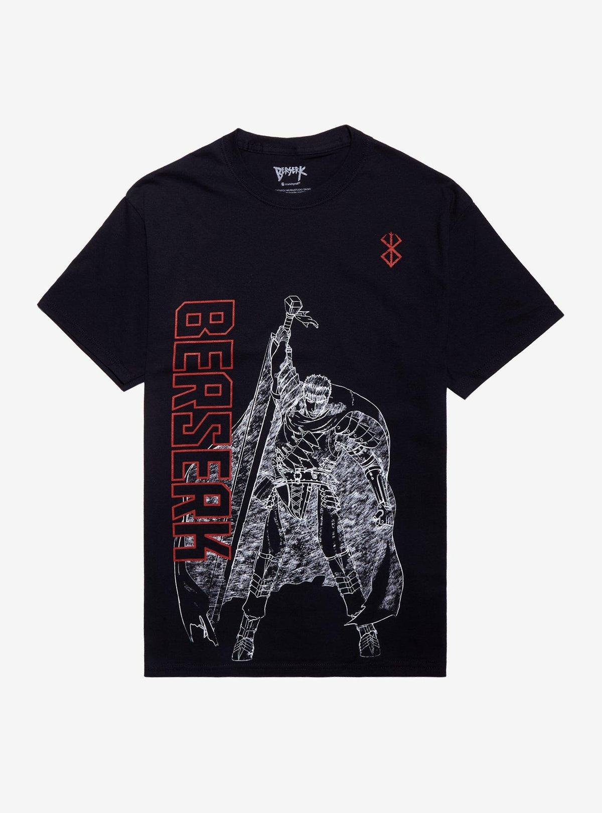 Berserk Guts Outline T-Shirt 2
