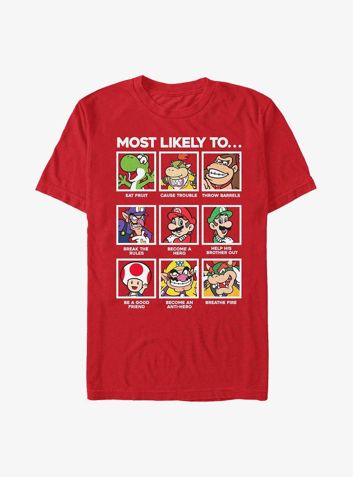 Nintendo retro platform gamer Most Likely To Extra Soft T-Shirt