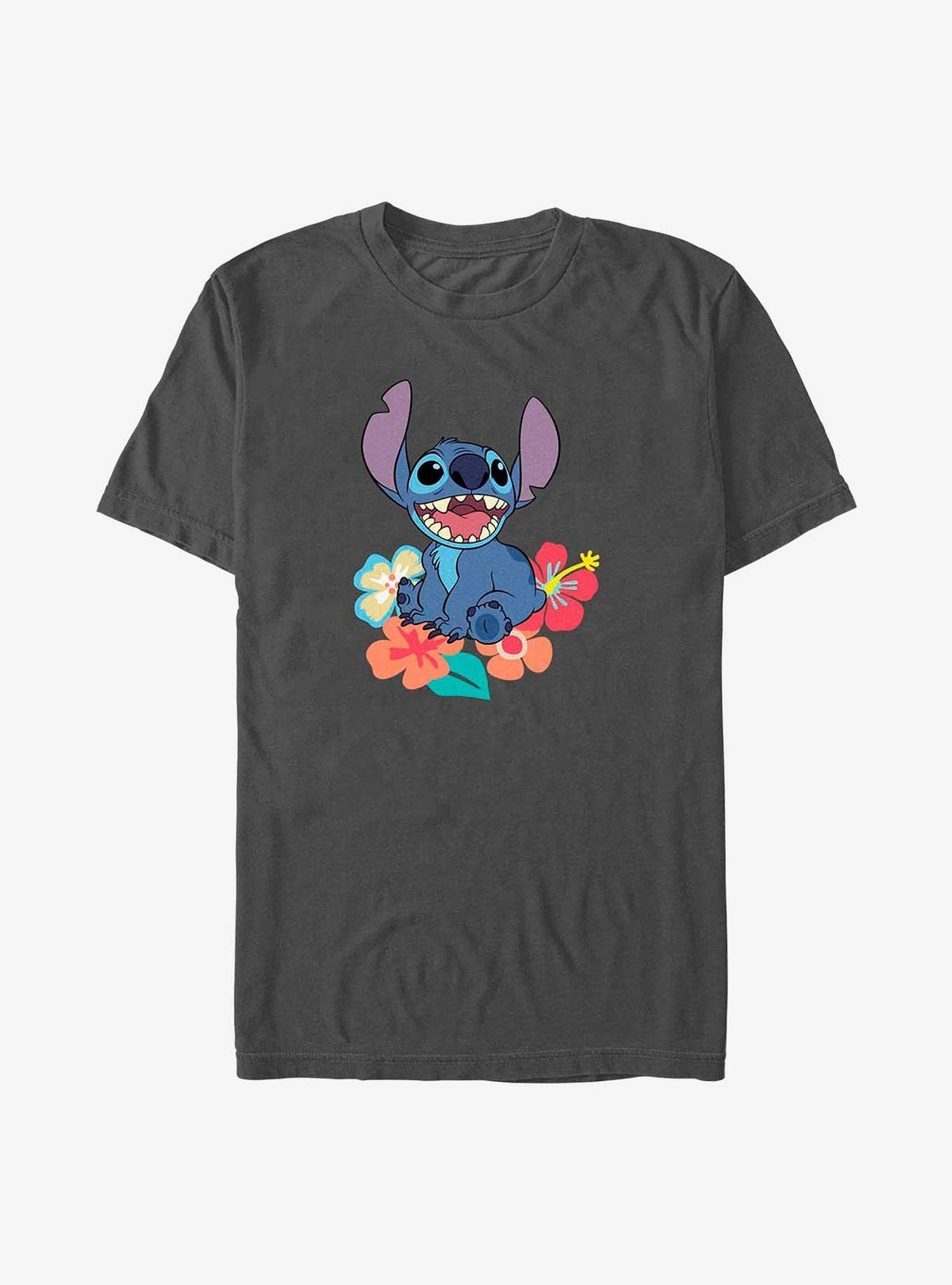 island alien duo Happy cute blue alien Floral Sit T-Shirt
