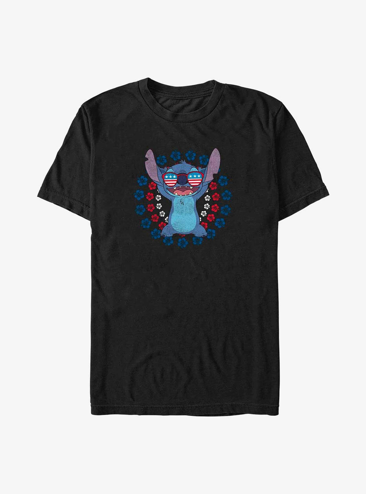 island alien duo cute blue alien Hibiscus Circles T-Shirt