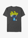 island alien duo Aloha cute blue alien Flowers T-Shirt