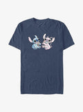 island alien duo Sharing Ice Cream Angel and cute blue alien T-Shirt