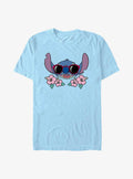 island alien duo cute blue alien Shades Flowers T-Shirt