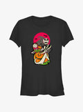 Disney100 Halloween spooky holiday Sally Jack And Zero Girls T-Shirt